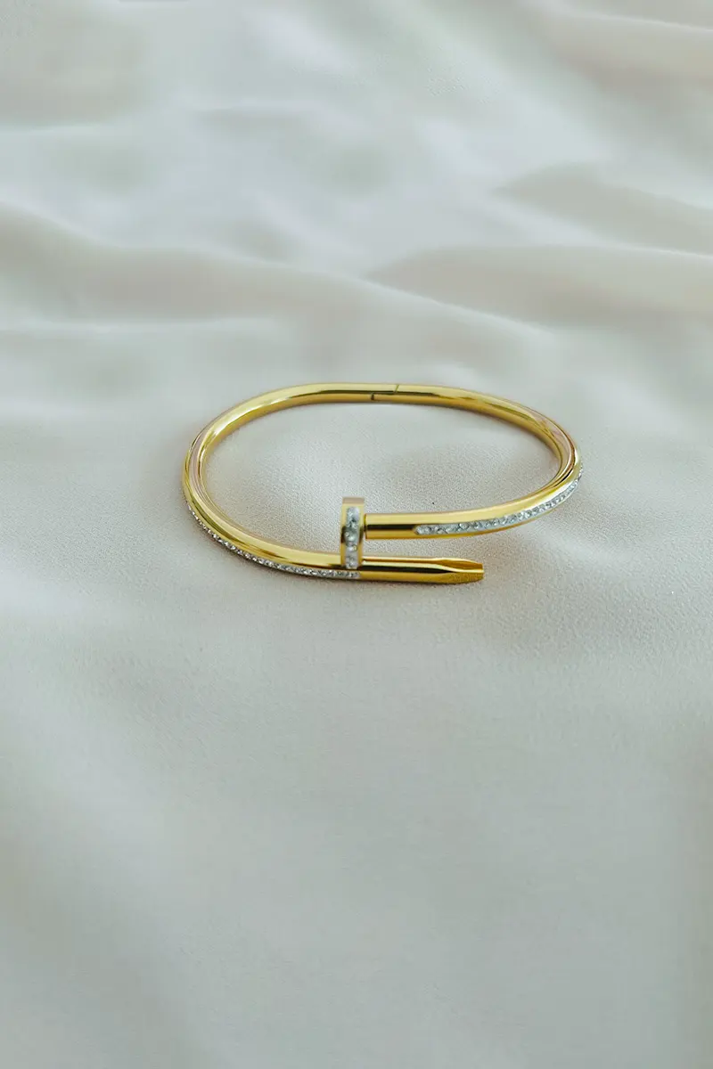 Hollow Clip-Lock Bangle
