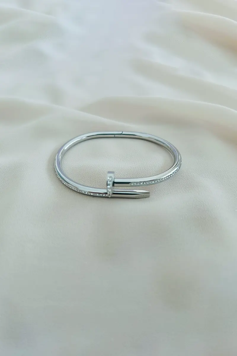 Hollow Clip-Lock Bangle