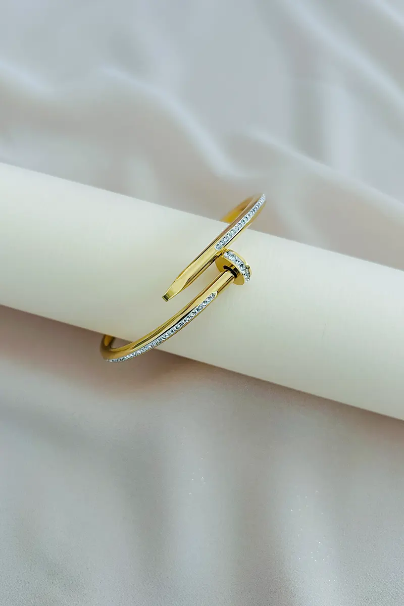 Hollow Clip-Lock Bangle